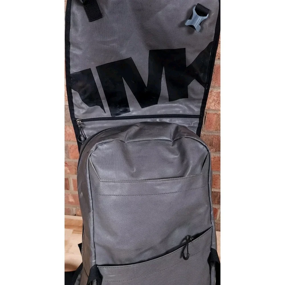 Mountain Khakis MK Flap Over Backpack Travel Laptop Bag Travel Gray